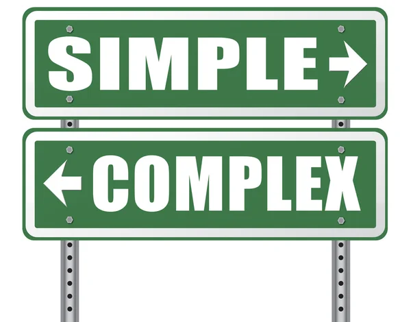 Simple or complex problem — Stock Photo, Image