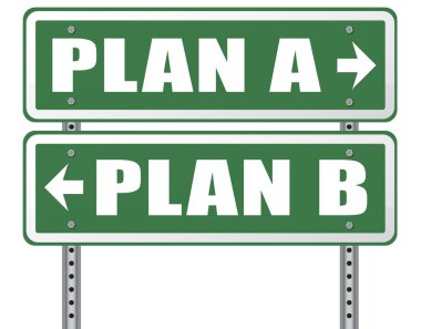 planı bir veya b alternatif seçenekler