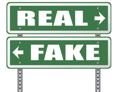 fake versus real critical thinking clipart