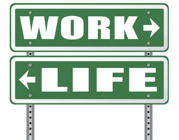 Trabalho versus vida — Fotografia de Stock