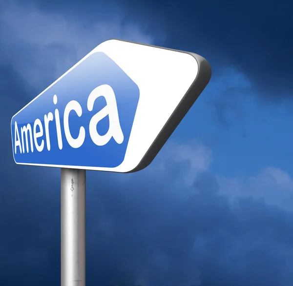 Segno freccia America — Foto Stock