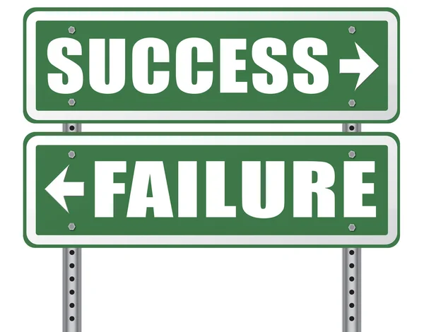 Success versus failure — Stock Photo, Image