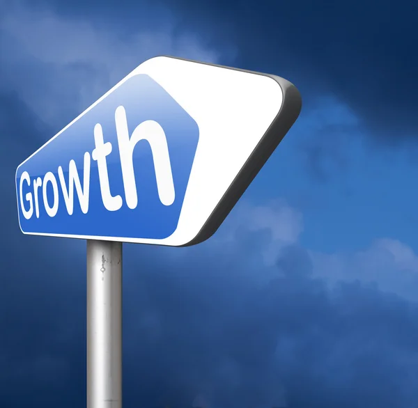Señal de crecimiento — Foto de Stock