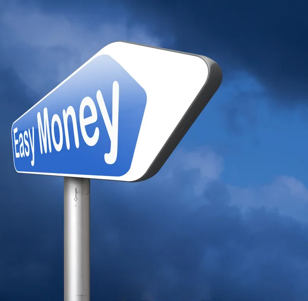 Easy money road sign — Stock Photo, Image