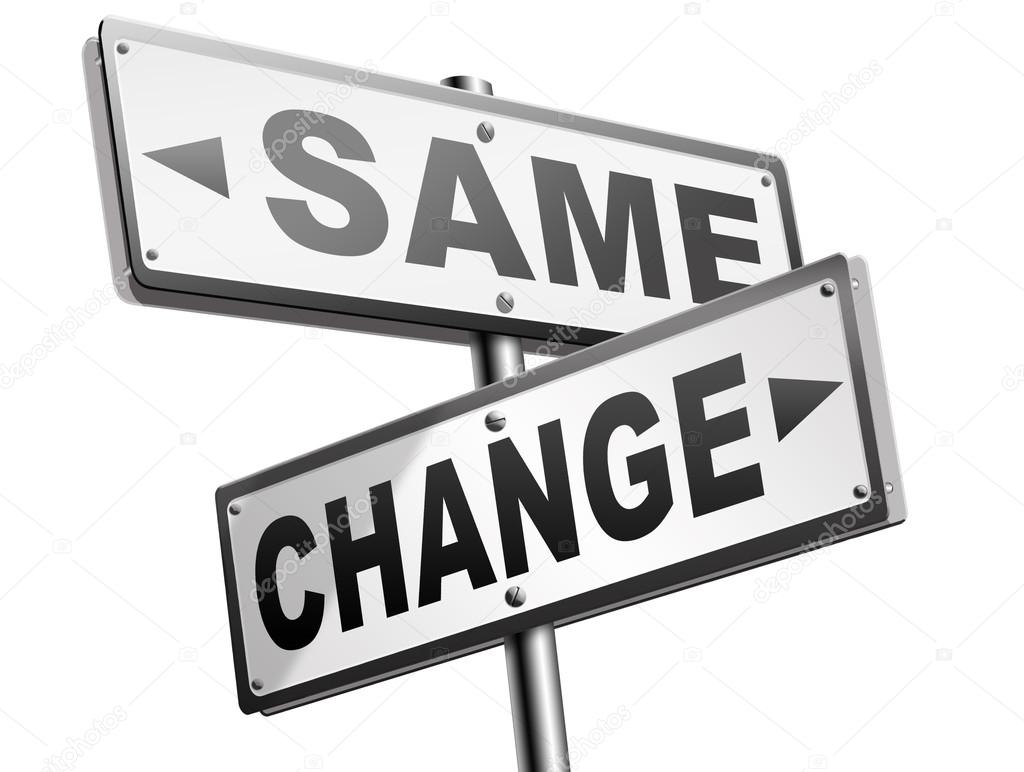 same or change road signs