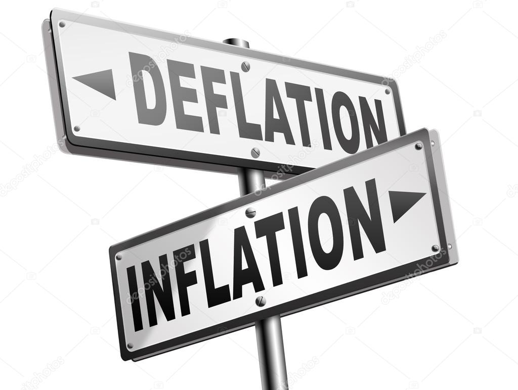 inflation deflation road signs