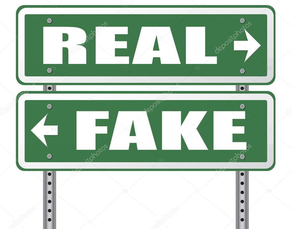 Fake versus real critical thinking Stock Photo by ©kikkerdirk 79374468