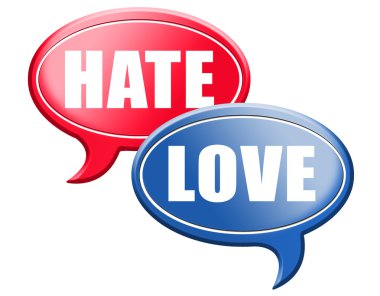 Love or hate emotions