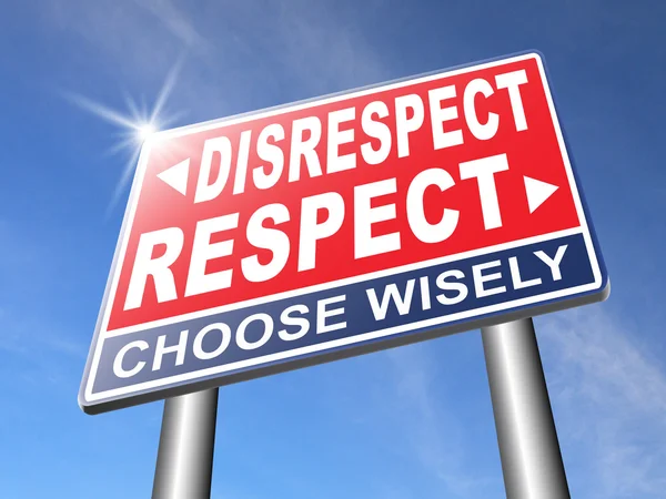 Respect different opinion — Stock Photo, Image