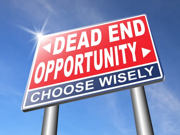 Opportunity or dead end — Stock Photo, Image