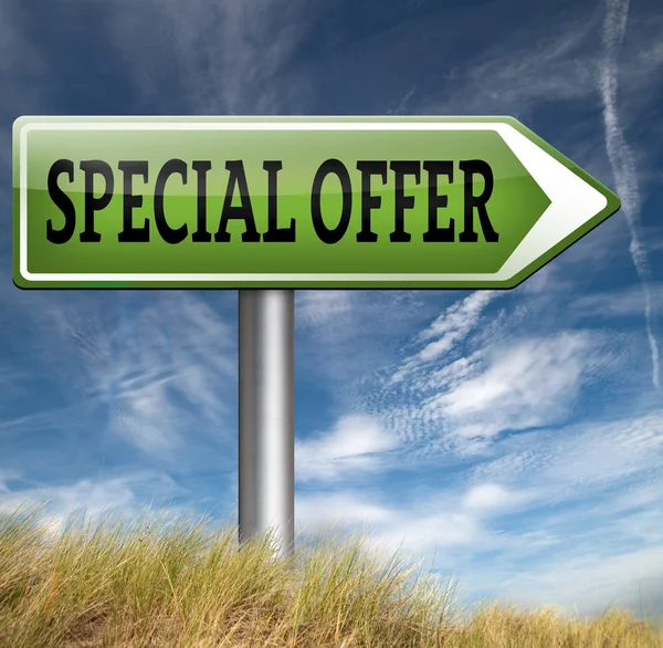 Special offer road sign — Stock Photo, Image