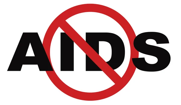 Stop aids znak — Zdjęcie stockowe