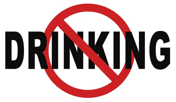 Stop drinking sign — Stock Photo, Image
