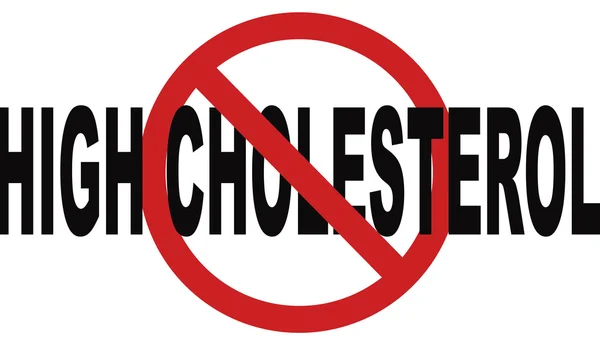 High cholesterol sign — Stock Photo, Image