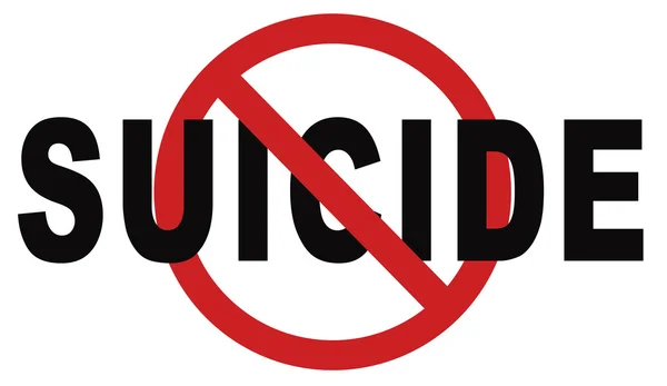 No suicide sign — Stock Photo, Image