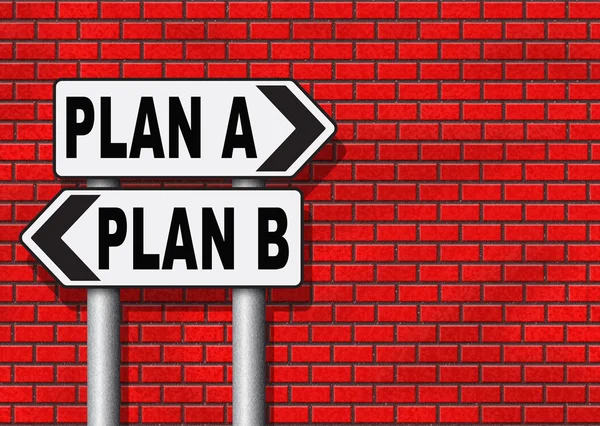 Plano a ou b opção alternativa — Fotografia de Stock