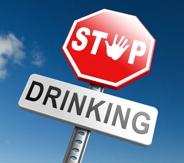 Smetti di bere — Foto Stock