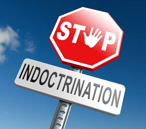 No indoctrination sign — Stock Photo, Image