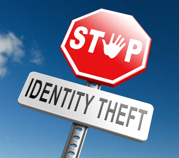 Stop identity theft — Stock Photo, Image