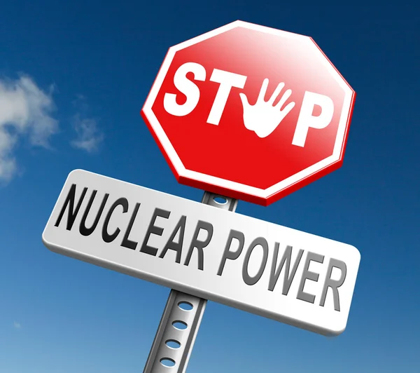 No nuclear power sign — Stock Photo, Image