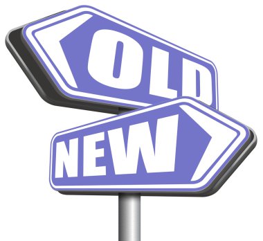 Yeni veya eski modern veya antik işareti