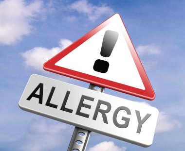stop allergy sign clipart