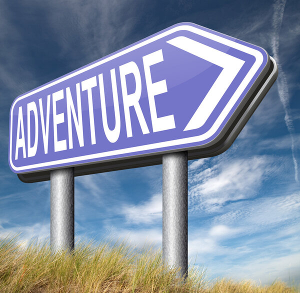 adventure arrow sign