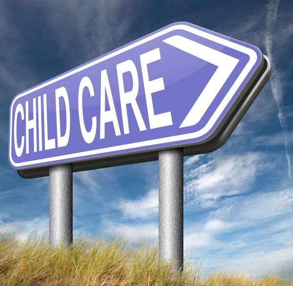 Child care sign — Stock Photo, Image