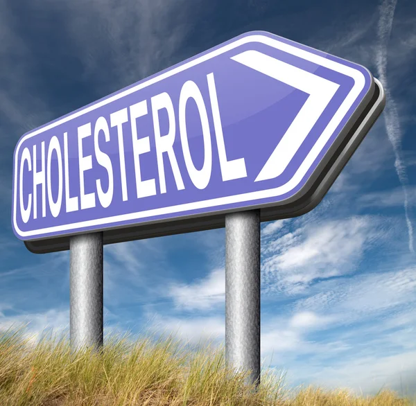 Hoog cholesterolgehalte teken — Stockfoto