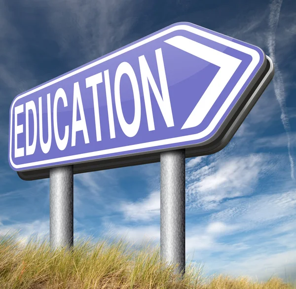 Education arrow sign — Stock Photo, Image