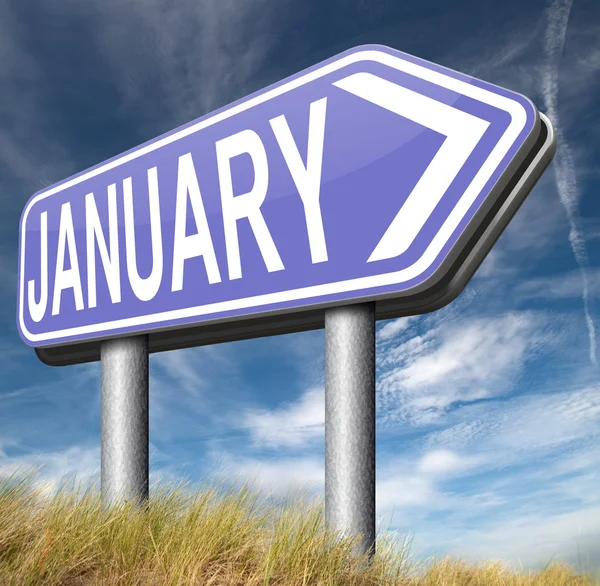 January arrow sign — Stock Photo, Image