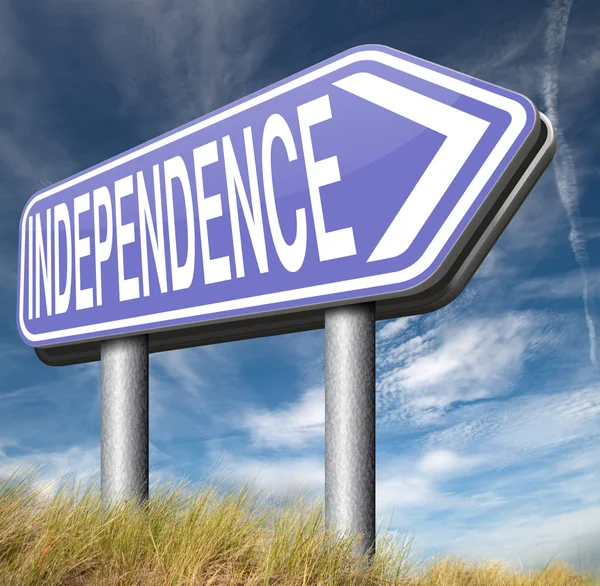 Signo de flecha de independencia —  Fotos de Stock