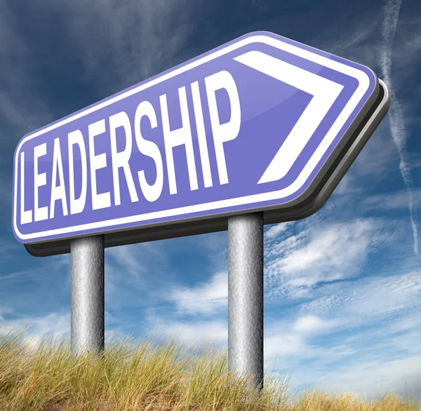 Leadership arrow sign — Stock Photo, Image