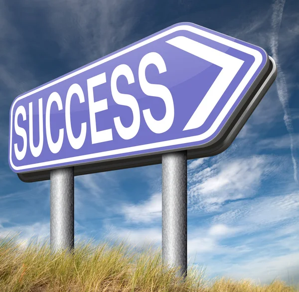 Droga do sukcesu znak — Zdjęcie stockowe