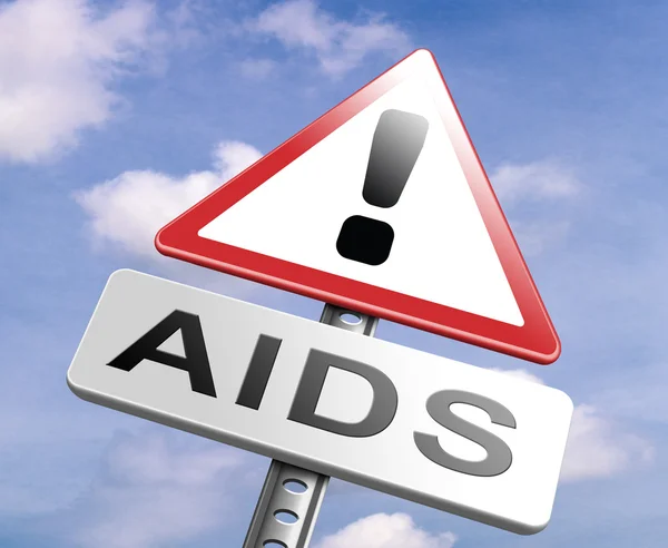 AIDS förebyggande stoppa Hiv tecken — Stockfoto