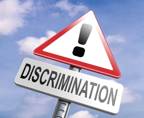 Stoppa diskriminering inga tecken på rasism — Stockfoto