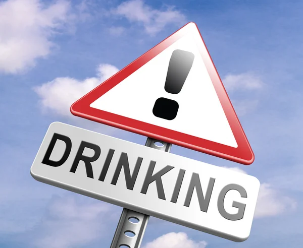 Stop drinking sign — Stock Photo, Image