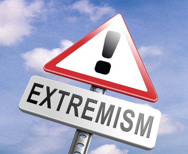 stop extremism sign