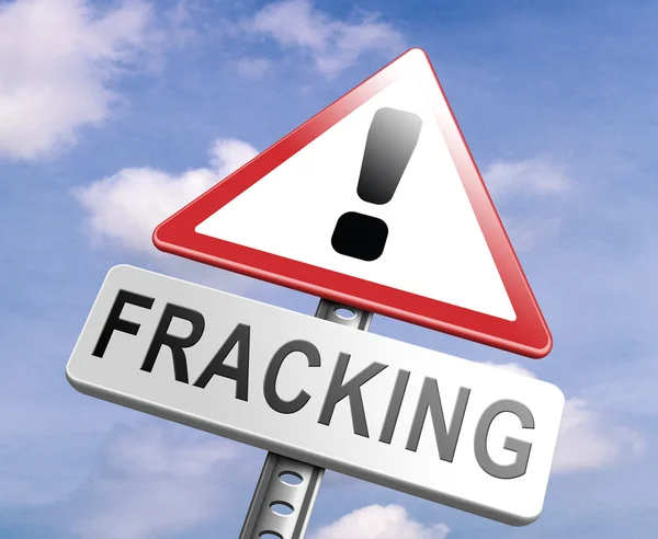 Stop fracking sign — Stock Photo, Image