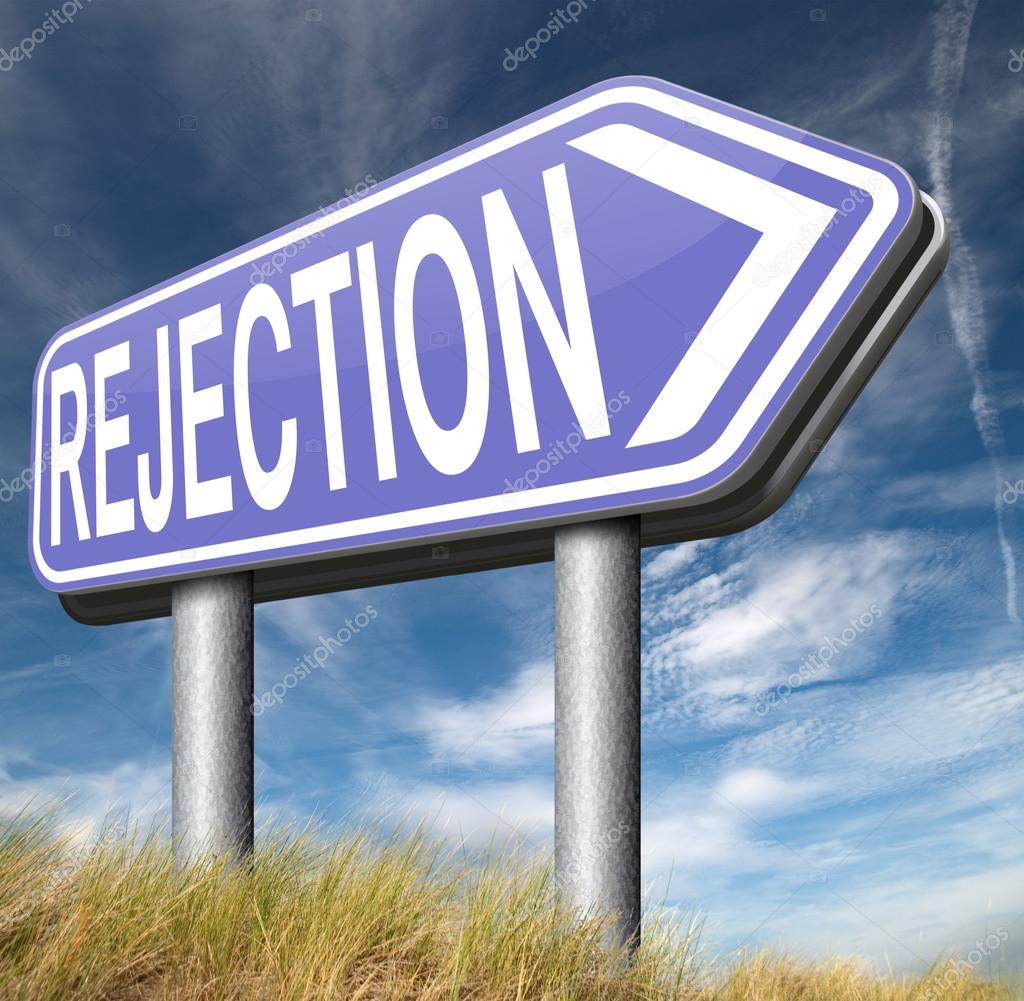 rejection arrow sign