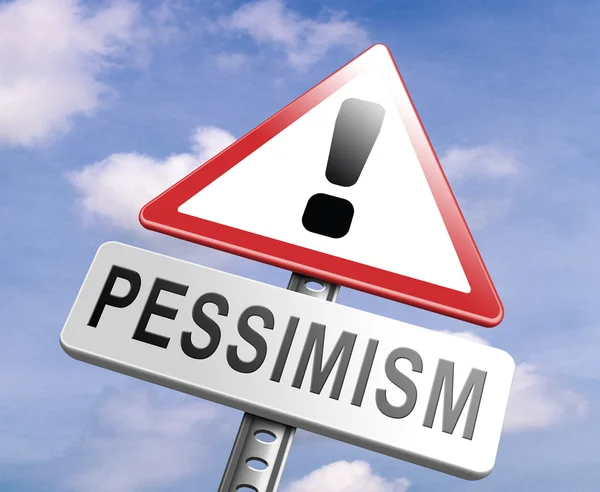 No pessimism sign — Stock Photo, Image