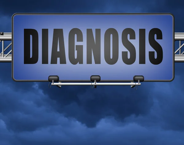 Diagnosis medical diagnostic opinion — Stock Photo, Image