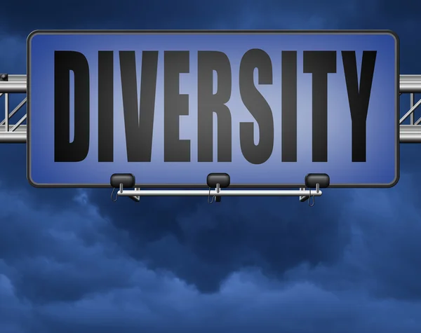 Разнообразие в сторону диверсификации — стоковое фото