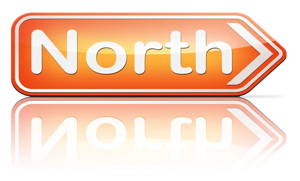 Północ geograficzna kompas — Zdjęcie stockowe