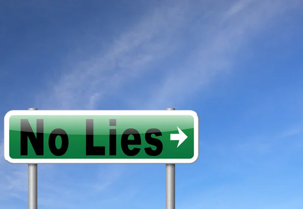 Stop lies no more — Stock Photo, Image