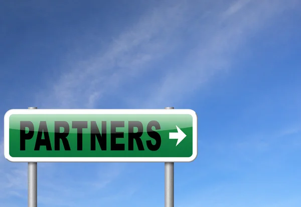 Partners our business partnership — Stock Photo, Image