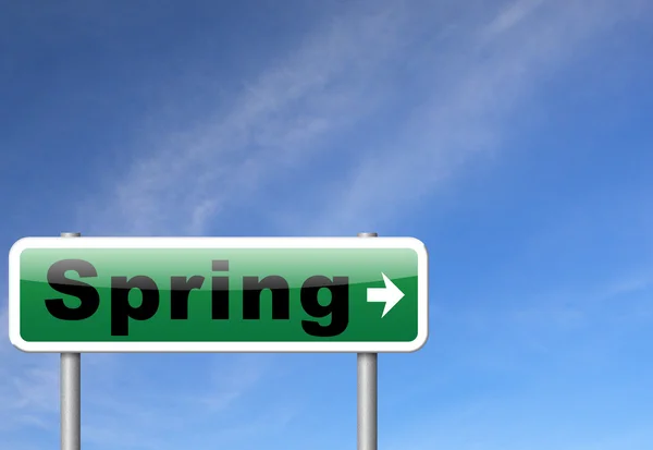 Primavera stagione banner segno — Foto Stock