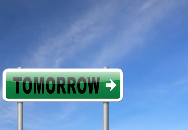 Tomorrow sign icon — Stock Photo, Image