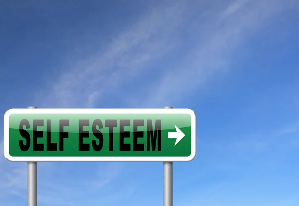 Self esteem or respect confidence — Stock Photo, Image