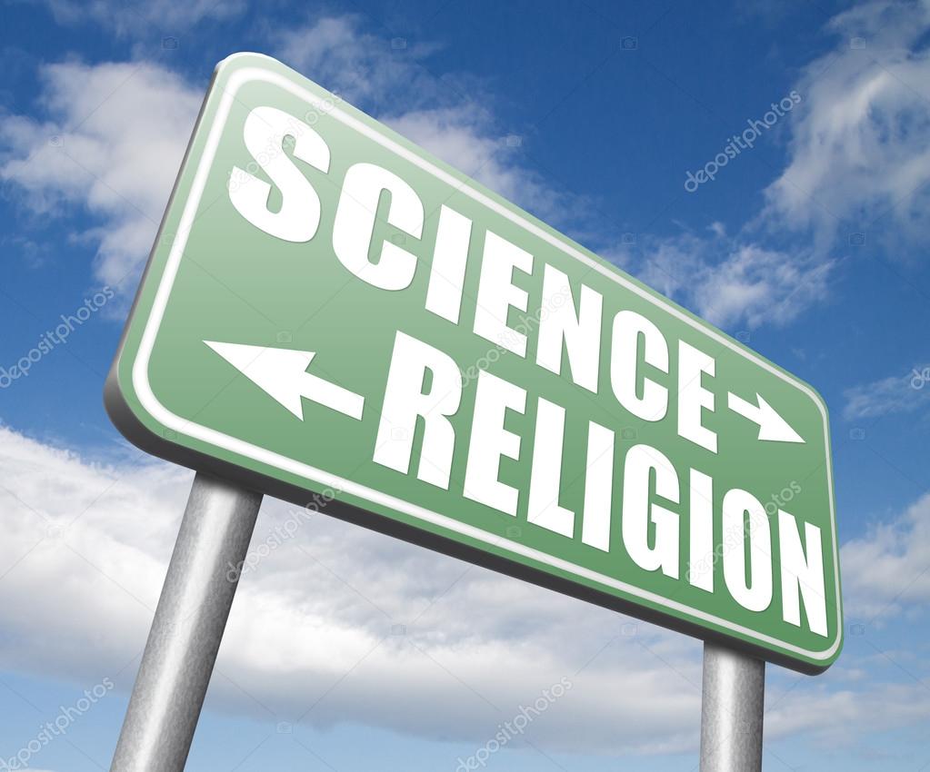 science religion relationship sign